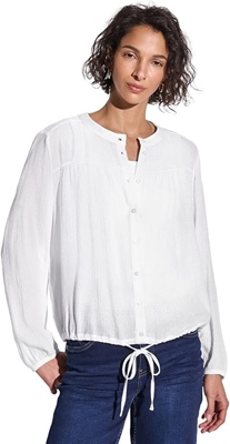 Crinkle blouse w gathering det