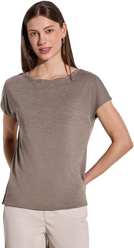linen look shirt w.twisted col