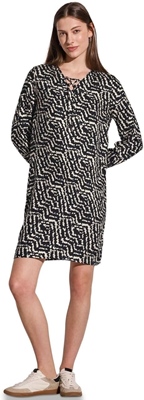 Lacing Tunic Dress_AOP