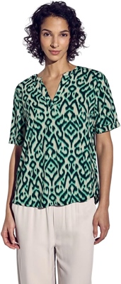 LTD QR Splitneck blouse w turn