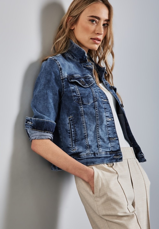 QR Denim-Jacket,medium blue