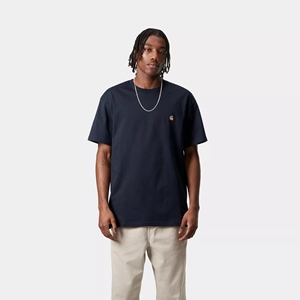 Chase T-Shirt Dark Navy/Gold