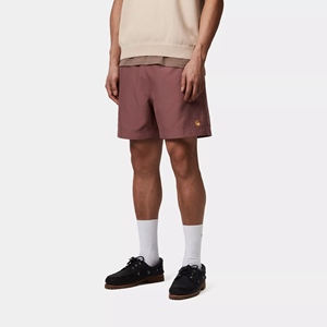 Chase Swim Trunks Dusky Pink/Gold