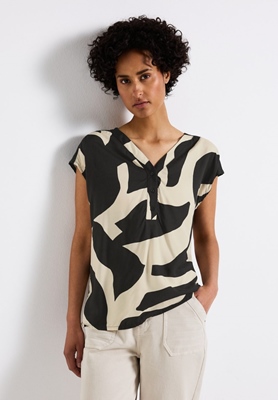 LTD QR Blouse Top w button pan