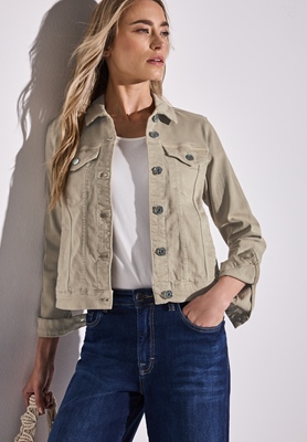 QR Denim-Jacket,beige