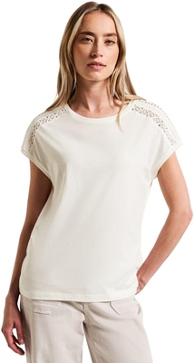 shirt w.crochet tapes at shoul