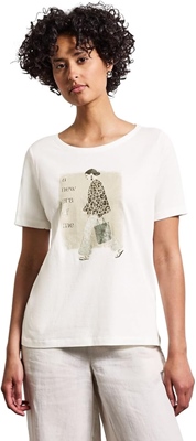 lady partprint shirt