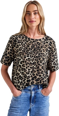 Linen shirtblouse w gathered h