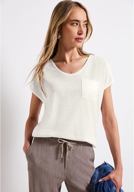 LTD QR linen look shirt w.wove