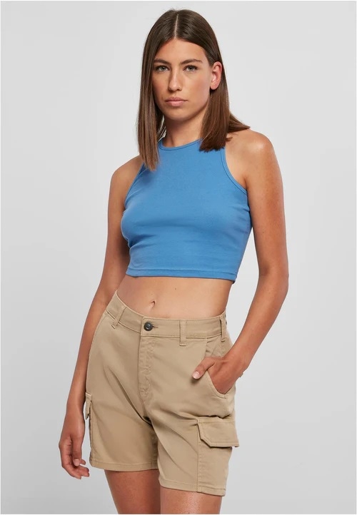 Ladies Cropped Rib Top