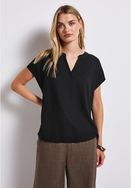 QR Shirtblouse w splitneck UNI