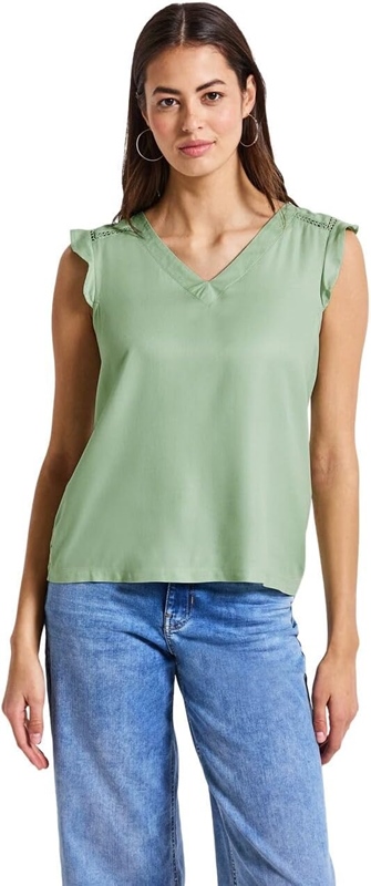 LTD QR volant top w.crochet de
