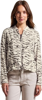 Print Jkt w. Bomber Collar