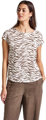 printed mat-mix shirt w.boat-n