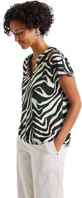 LTD QR Shirtblouse w splitneck