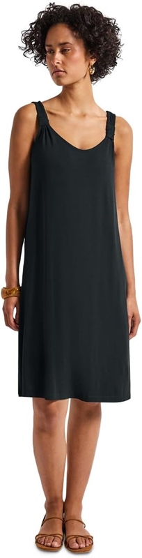 Knot Detail Jersey Dress_solid