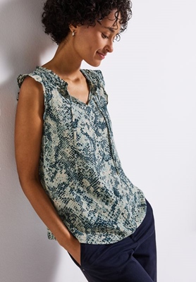 LTD QR Tunic blousetop w frill