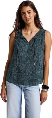 Chiffon blousetop w gathering