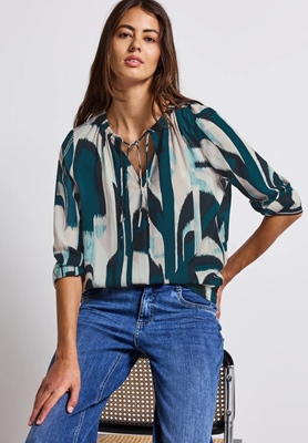 LTD QR Tunic blouse w tape det