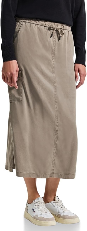 washed Cargo skirt_solid
