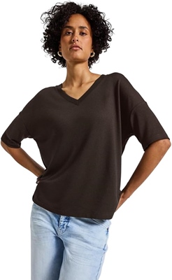 LTD QR summer knit look v-neck