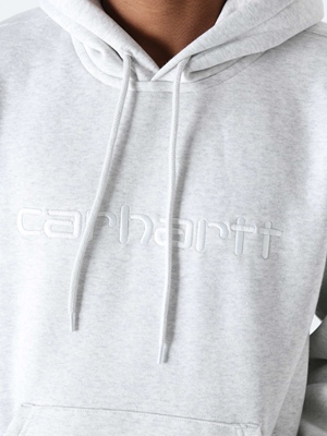 HOODED CARHARTT ASH HEATHER
