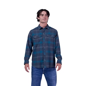 Survivalist Core Flannel LS Midnight Blu