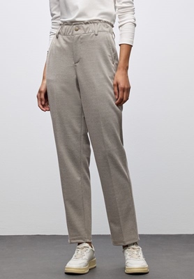 Paperbag Jacquard Tapered Leg