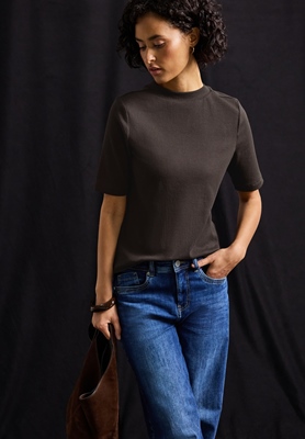 LTD QR rib turtle neck shirt