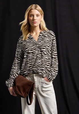 LTD QR Splitneck tunic blouse