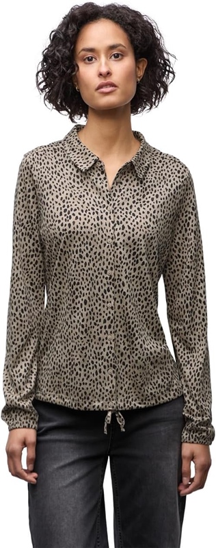 LTD QR printed jersey blouse w