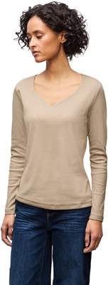 LTD QR heart shape rib shirt l