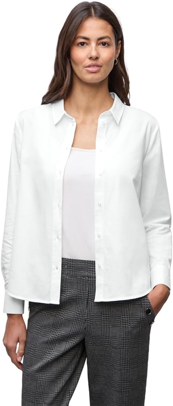 Buttoned cotton Shirtcollar bl