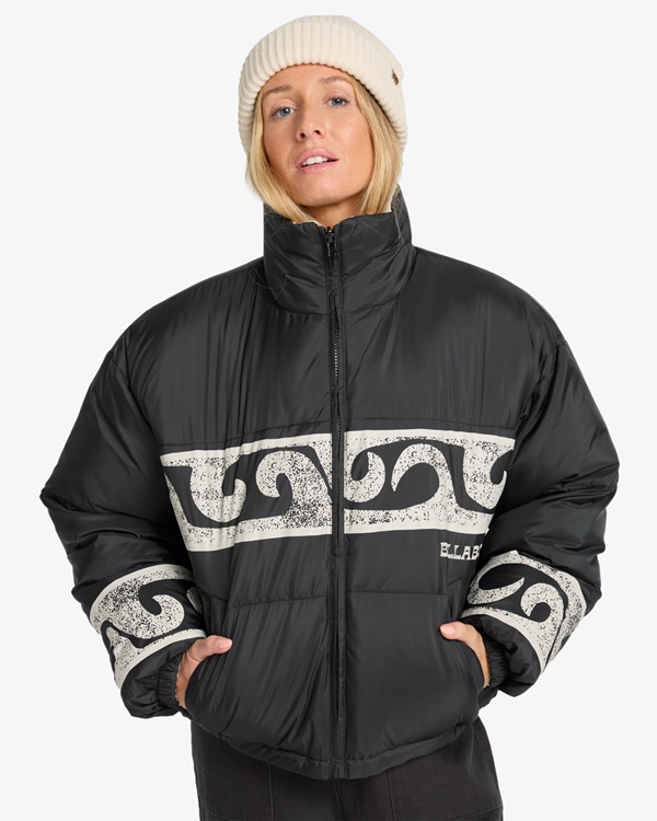 Cozy Puffer Black Pebble