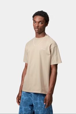 SS Script Embroidery Fleur de Sel/White