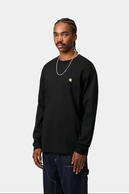 LS Chase T-Shirt Black/Gold