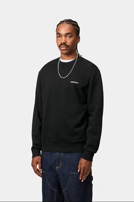 Script Embroidery Black/White