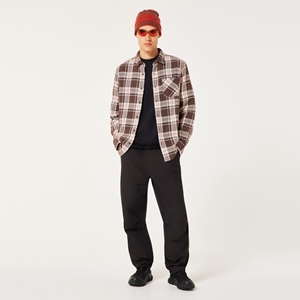 Podium Plaid LS Flannel Cocoa Brown