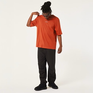 Stacked Metal Tee Flame Red