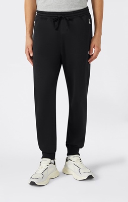 Rib Cuff Pants Black