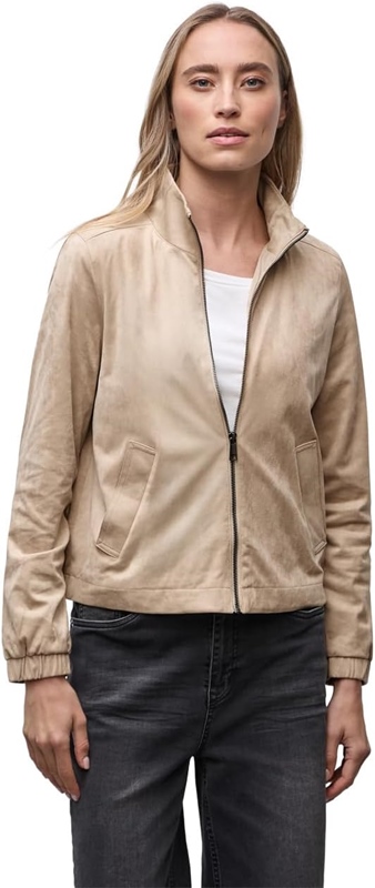 EOS_Velours short zipper jacke