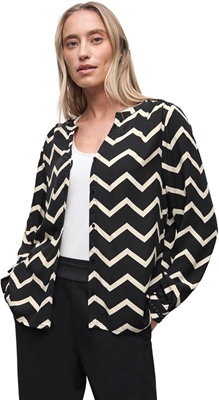 Tunicblouse w stud details AOP