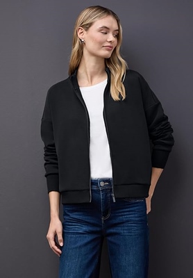 silk look jacket w.rib details